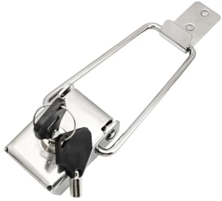 perfeclan Pestillo de Palanca con Resorte y Llaves, Acero Inoxidable, Alta Calidad, con Cierre de Seguridad y Rendimiento Estable, para Maletas