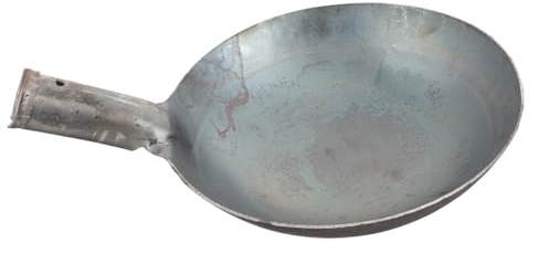 BESPORTBLE Cucharón de Hierro Grande para Jardinería y Achique de Agua, Pala Manual de 20 Cm Diámetro, Utensilio Resistente para Limpieza de Pozos y Riego en Exterior