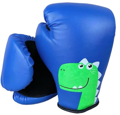 Guantes de boxeo para niños, guantes de entrenamiento de poliuretano transpirables, guantes de saco de boxeo pesados para principiantes, accesorios de artes marciales para niños y niñas