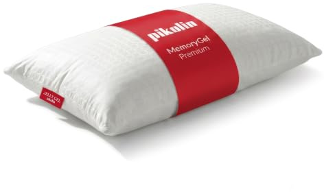 PIKOLIN - Almohada Viscoelástica 150 cm con Memory Gel Premium JellyGel - Efecto Fresco, Firmeza Media, Ergonómica Cervical, Transpirable e Hipoalergénica