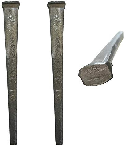 3,8 cm – geschnittene Nägel – Metallic-Farbe – Antike, rustikale Restaurierungsakzent-Nägel zum Aufhängen, für Möbel, Kabinen, Fensterläden und Bodenbeläge – markanter quadratischer Nagelkopf – 3,8 cm