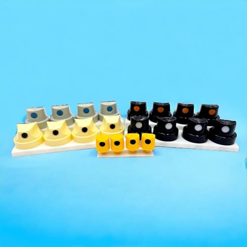 Spray Paint Caps Skinny Cap Sampler, 20 or 50 Pack, Spray Paint Tips for Graffiti and Street Art Professional Quality. Fits Female cans Such as Montana, Flame, Belton, Loop, MTN and Many More! (20)