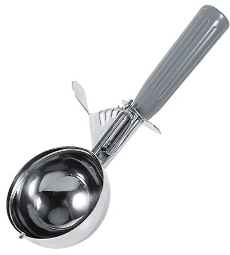 Akozon Ice Cream Scoop with Trigger Release, Potato Scooper, 120ml Cookie Scoop Stainless Steel and Non-Slip Handle, Multi-Functional for Ice Cream,Fruits,Mashed Potato,Meatballs