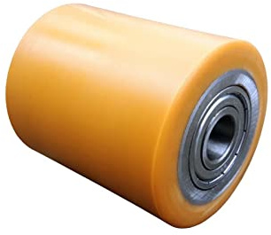 WIKO Hubwagen Rollen Polyurethan Rollen 80x95 mm - Räder mit Kugellagern Hubwagenräder Laufrollen Fixierer Rad Palettenrollen - 800 kg (25 mm (Achsloch))