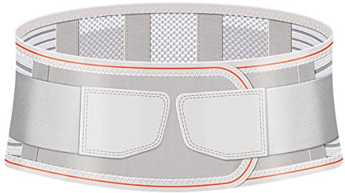 Stützgürtel für Den Unteren Rücken,Rückenbandage Rücken Gurt für Männer Und Frauen,Lumbalstütze Zur Schmerzlinderung,Stützgurte für Ischias,Skoliose Und Bandscheibenvorfall,L,Grey