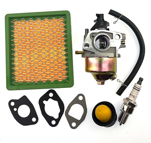 Vergaser Satz mit Zündkerze Luftfilter für Fuxtec FX-RM1850 ECO, FX-RM1855, FX-RM1860, FX-RM2050, FX-RM2055 ES, FX-RM2060 PRO Rasenmaher