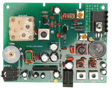 Kit de Transmisor Am, Transmisor de Onda Media Ajustable de 530 a 1600 KHZ con Amplificación de Sonido, Potencia de Transmisión HF y Antena para Estudiantes y Entusiastas de la