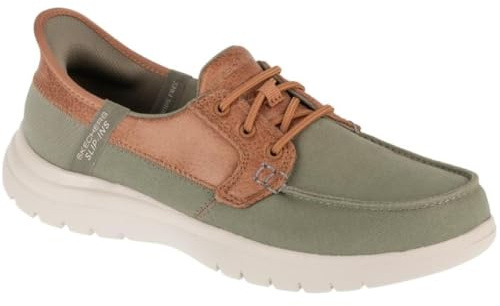 Skechers Mujer On-The-Go Flex Palmilla Slip-In Entrenador | Casual, Slip-ins, espuma viscoelástica refrigerada por aire, Ultra Go, lavable a máquina, vegano