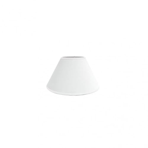 Pantalla Conica Cerrada E27 Blanca 20x10x13 cm - Ideal para lámparas decorativas y ambientación de espacios.
