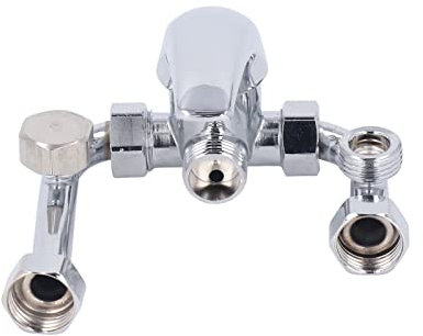 Rubinetto miscelatore per scaldabagno elettrico in rame, montato in superficie, gomito a U, interruttore freddo e caldo, rubinetto doccia, ingresso acqua, parti universali G1/2