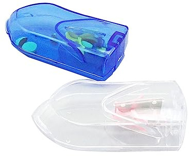 minkissy 2piezas Cortador De Tabletas Unidades Corta Pastillas Medicamento Divisor De Pastillas Estuche Incluido