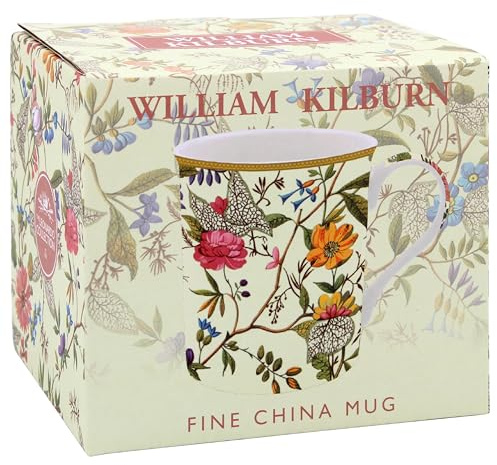 The Leonardo Collection William Kilburn Kilburn Tasse pour la maison et la cuisine | Tasses élégantes en céramique pour thé et café | Joli ensemble de tasses pour homme et cadeau d'anniversaire pour