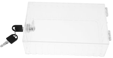 KONTONTY Cubierta de Pared para Interruptor de Luz con Cierre y Fácil Instalación, Caja de Seguridad Abs Transparente para Termostato de Aire Acondicionado