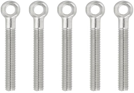 PATIKIL 5 Pcs Bulloni Ad Occhio Con Spalla Di Sollevamento M10x77mm Argento