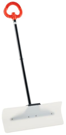 VEVOR Pala da Neve, Larga 61 cm con Impugnatura Ergonomica, Pale Invernali con Manico Segmentato, Lama Plastica HDPE, Strumento Portatile per Rimozione della Neve per Vialetti, Giardino, Campeggio