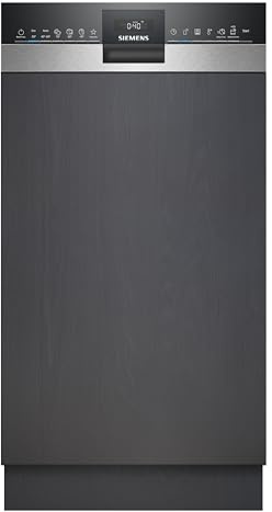 Siemens SR53ES25KE iQ300 teilintegrierter Geschirrspüler, 45 cm, 10  Maßgedecke, smartStart, varioSpeed Plus, autoOpen dry, besonders leise, gebürsteter Stahl