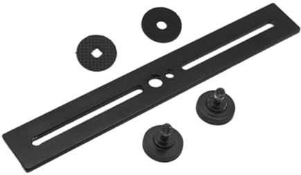 KiBcsLic Supporto per Flash Supporto per Fotocamera Foro per Vite da 1/4 e Attacco per Slitta a Contatto Caldo Barra di Estensione per Flash Nera