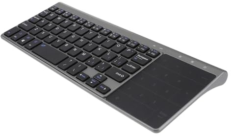 HOMSFOU Clavier sans Fil 2, 4 Ghz Noir en Abs Pavé Numérique | Portable Ultra-mince, 2 Piles Aaa Non Incluses, pour Ordinateur Portable et Usage Bureau
