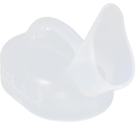 DECOMELODY Outdoor Urinal 2 Stück 1000 Ml Waschbare Urinflasche Aus Robustem Kunststoff Tragbar Für Ältere Menschen Patienten Bettlägerige