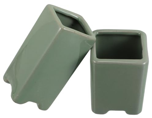 YARNOW 2 pezzi Vasi in Rettangolari per Piante e Cactus Natale Mini Fioriere da per Ufficio e Davanzale Decorazione Versatile per e Scrivania