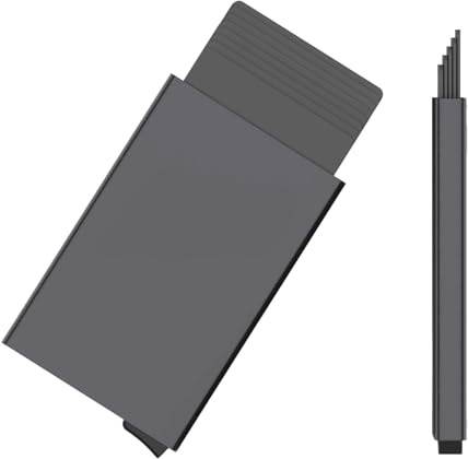 leruiyezs Kartenetui Metall Wallet, RFID Blockierend,Schlankes Metal Wallet,Schwarz,für Herren,Damen,Minimalistische Geldbörse,Aluminium Kreditkartenetui,Cardholder Kompakt,Sicher für 8 Karten,9,5x6cm