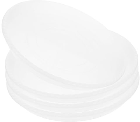 INOOMP Lot De 4 Soucoupes Transparentes Plastiques 40 Cm pour Pots De Fleurs D'extérieur Et Intérieur, Plateaux Ronds Bac De Récupération d'eau Adaptés Jardin Et Balcon