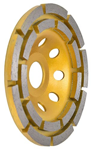RiToEasysports Zweireihige Betonschleifscheibe für Stein und Marmor. Effiziente Winkelschleifscheibe für Mauerwerk und Baumaterialien (115mm)