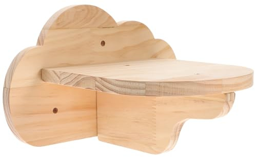 SHINEOFI Hängende Katzen kletterleiter aus Holz Stabile Sprungplattform für Innen Verstellbares Klettergerüst für Haustiere Kratzfeste Katzentreppe für Käfige Stressabbauende Kletterwand
