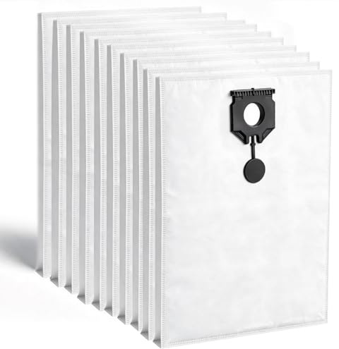 10 Stück Staubsaugerbeutel für Kärcher NT 30/1 Ap Te L, NT 40/1, NT 50/1 | NT 30/1 Ap L NT 30/1 Tact L NT 30/1 Tact Te L 30 L Ersatzteile Vliesfiltertüten für Kärcher (2.889-154.0) Nass-/Trockensauger