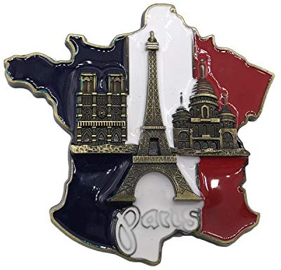 3D Paris Frankreich Kühlschrank Kühlschrankmagnet Tourist Souvenirs Handgemachte Metall Handwerk Magnetische Aufkleber Home Küche Dekoration Reise Geschenk