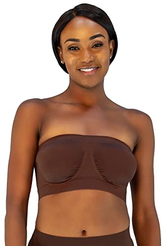 Rhonda Shear Ahh Angel sömlös bandeau-bh, Espresso, M
