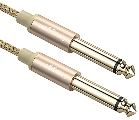 Froggen Cavi Patch per Effetti per Chitarra/Basso 1/4, Cavo Jack 6.35mm Stereo Cavetto per Strumenti Musicali TS Mono per Chitarra Elettrica, Basso, Amplificatore, Tastiera