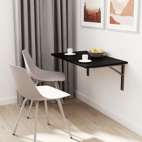 AKKE 100x60 | Wandklapptisch Klapptisch Wandtisch Küchentisch Schreibtisch Kindertisch | SCHWARZ