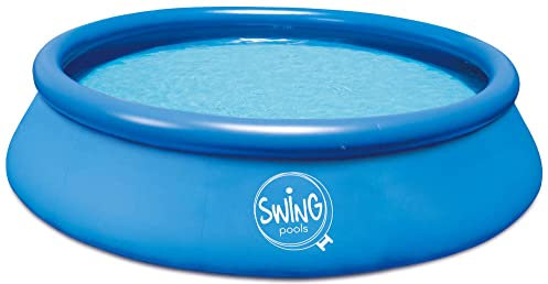 poolomio Swing Pool Quick-Up Aufstellbecken blau Ø 4,57m x 1,22m