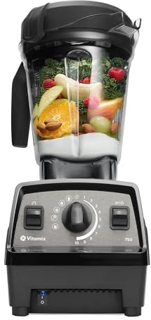 Vitamix Propel Series 750 Professional-Grade Blender with Four Blending Programs for Smoothies, Soups and More, Self-Cleaning, Stainless-Steel Blades, 64 Oz Container, Black