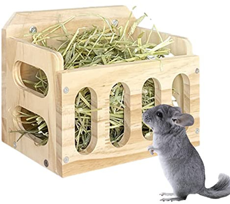 LOSOO Heuraufe Aus, Heu Feeder Für Kaninchen/Hasen/Meerschweinchen/Nager.