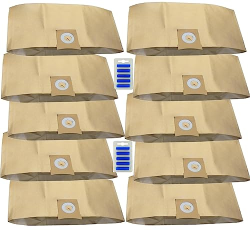 FIND A SPARE 10 Pcs Dust Bags for Titan 16L 20L 30L 40L Vacuum Cleaners (10 Bags + 10 Fresheners)