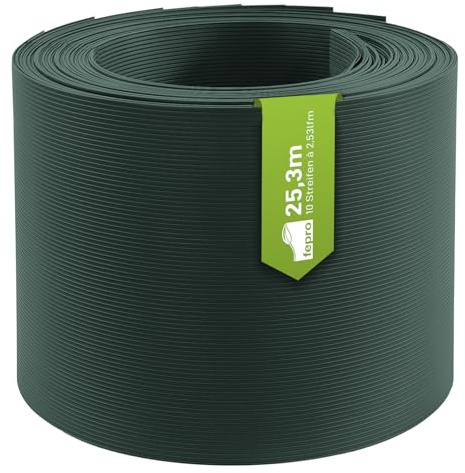 Fepro® Hart-PVC Sichtschutzstreifen Grün RAL6005 30x 2,525m Doppelstabmatten Zaunfolie Windschutz blickdicht Sichtschutz Zaunverkleidung Blickschutz