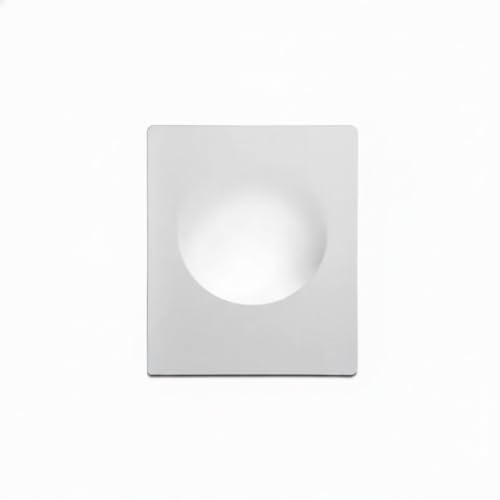 BARCELONA LED Einbau-Wandleuchte aus Gips Ø15cm Weiß GU10 Trimless Nahtlose Integration in Gipskarton, Einbaustrahler aus, Klassisches Modernes Luxuriöses Design, Indirektes Licht