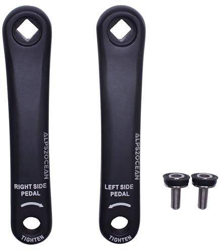 Alps2Ocean Bike Crank Arms,89MM/102MM/114MM/127MM/140MM/152MM/160MM/165MM/170MM/175MM Available in Diamond Hole Bike Crank Arm for Ebike
