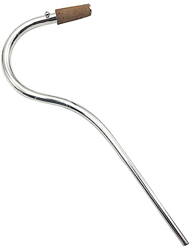Versilbertes Fagott-Bokal-Mundstück, 20,7 cm/21,5 cm, mit Kork, Holzblasinstrument-Zubehör