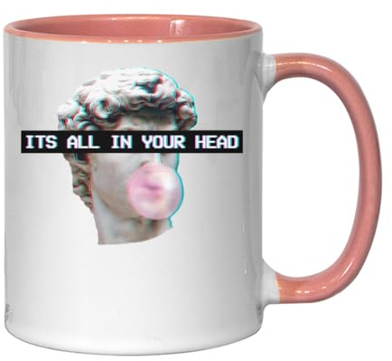 Vaporwave Aesthetic Bubble Gum All In Your Hands - Taza de cerámica para té o café, color rosa