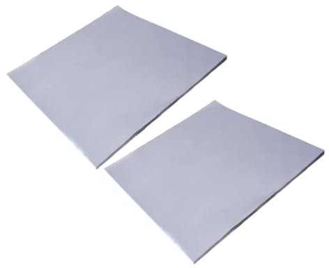 minkissy 50 Sheets of Tin Foil Paper Tin Foil Heat Resistant Baking Paper for Air Fryer Easy to Use