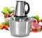 5L Electric Food Processors,500 W Electric Fruit & Vegetable Mini Chopper with 3-Speed, 5-edge blade, Stainless Steel Chopper Electric for Kitchen Cooking, Baby Food, Pet Meals (black)