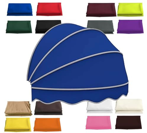 Tende Cappottina Da Sole Per Esterno, Tettoia A Cupola Pieghevole Per Porte, Tende Da Sole Con Raccordi, Tettoia Per Finestra Protezione Solare, Tutte Le Stagioni(Blue,140cm-55.12in)