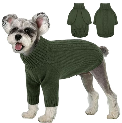 KONVINIT Jersey para Perros Grandes, Suéter de Cuello Alto y Manga Larga para Mascotas Grandes, Tejido Elástico y Duradero, Ropa Cálida de Invierno para Perro Grande