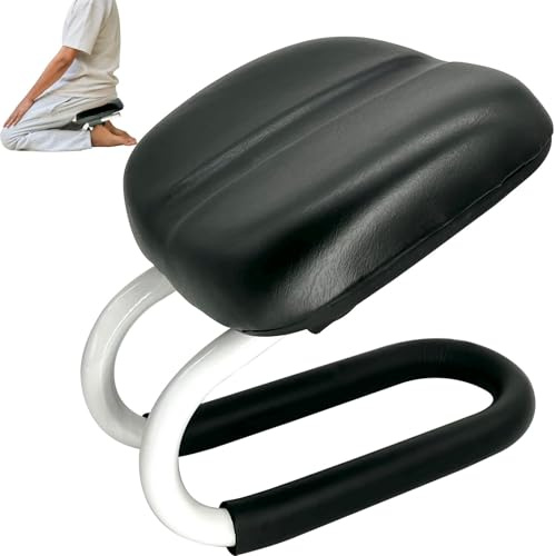 XDONEF Meditation Bench, Metal Kneeling Stool, Adjustable Height Meditation Chair, Seiza Chair, Prayer Bench with Cushion for Home Studio Portable Non-Slip Yoga Stool