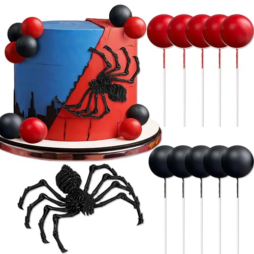 Halloween Spinnen Kuchendekoration Spinne Tortenaufleger Halloween Kuchendekoration Spinnen Partyzubehör Spinne Partygeschenke