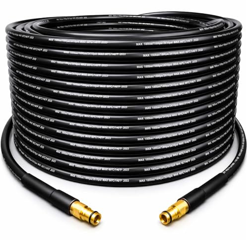 10M Hochdruckschlauch für Kärcher K2 K3 K4 K5 K6 K7, Hochdruckreiniger Schlauch Zubehör mit Quick-Connect Stecksystem, Hochdruck Verlängerung Ersatzschlauch für Kärcher Hochdruckreiniger