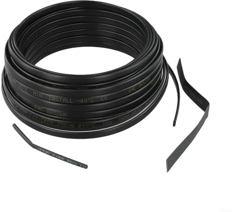 babominimer Selbstregulierendes Heizkabel, 20 W/m, 50 m, Rohr-Frostschutzkabel mit PE-Mantel, Kupferleiter für Wasserleitungen, Dachenteisung 240 V (20 m)